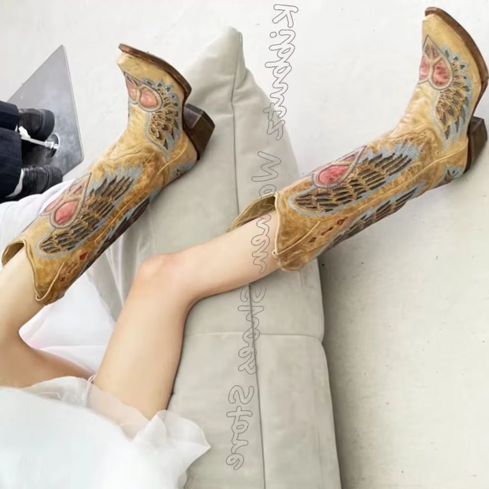 Embroidered Cowboy Western Boo - Vintage Fashion Boots recension och pris