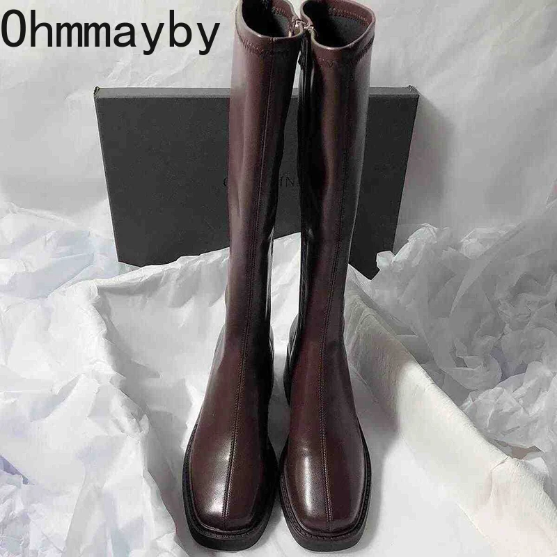 Vintage Thick Heel Women Knee  - Vintage Fashion Boots recension och pris