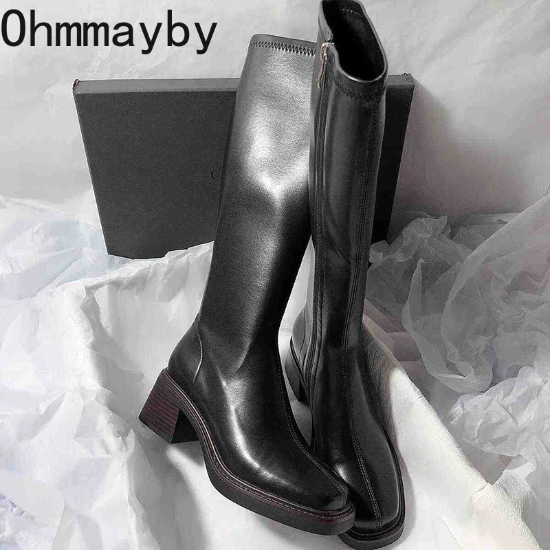 Vintage Thick Heel Women Knee  - Vintage Fashion Boots recension och pris