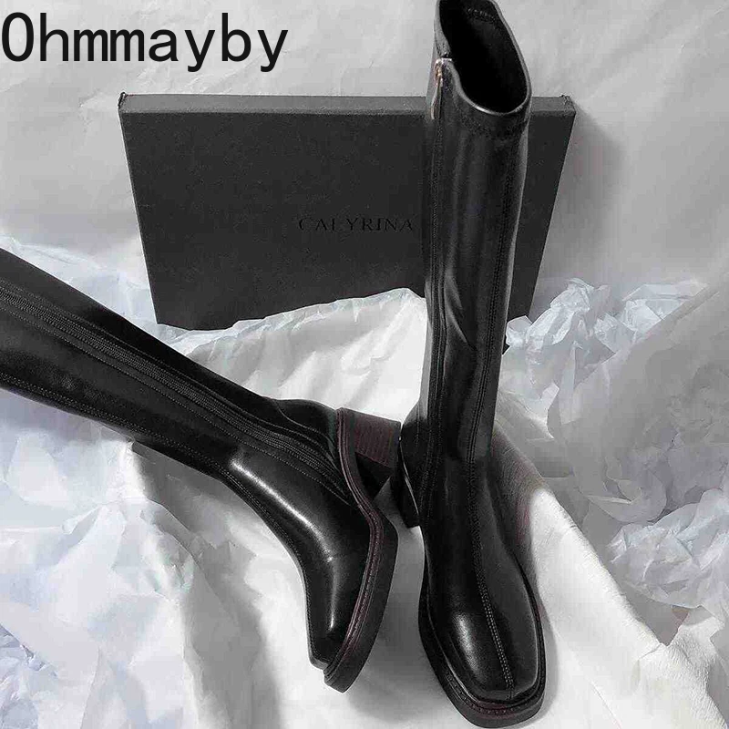 Vintage Thick Heel Women Knee  - Vintage Fashion Boots recension och pris