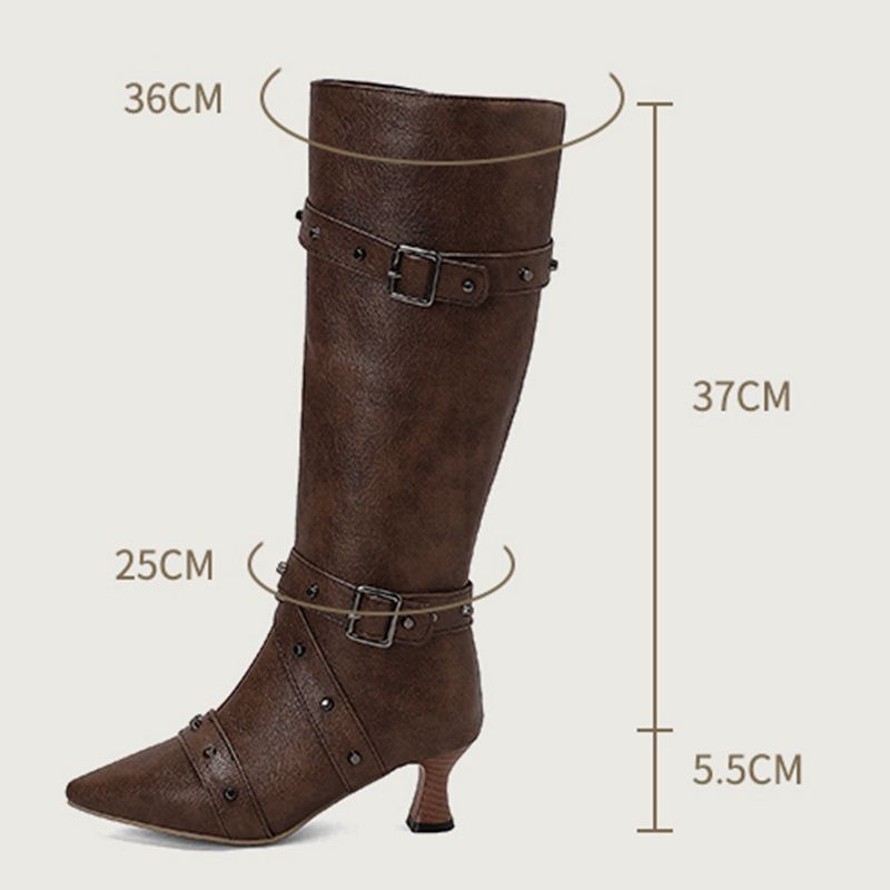 Girseaby Ladies Knee Length Bo - Vintage Fashion Boots recension och pris