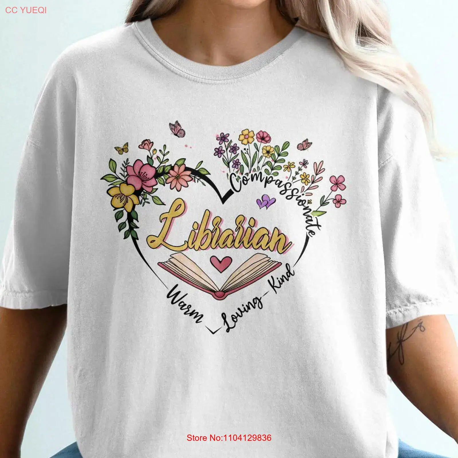 Librarian T Shirt Library Love - Vintage Fashion Library recension och pris