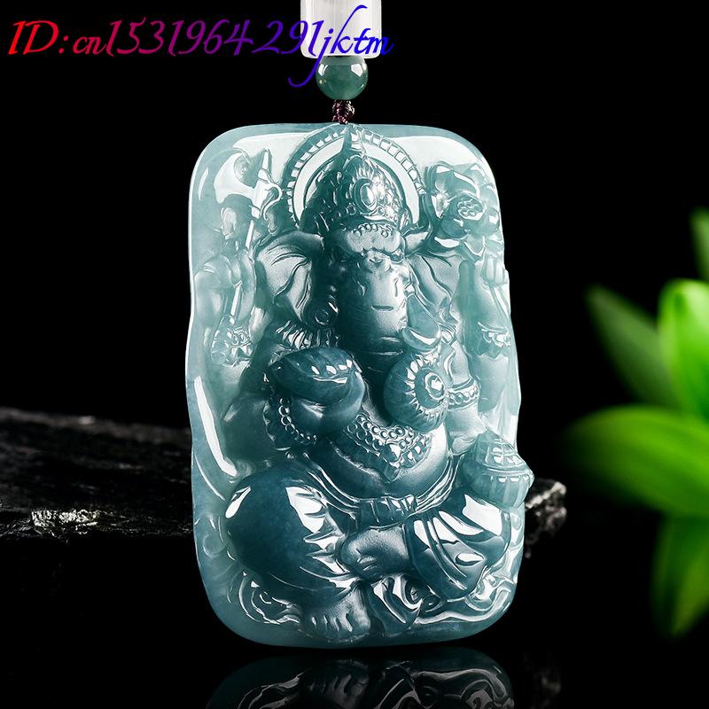Myanmar Jadeite Ganesha Pendan - Vintage Fashion And Design recension och pris