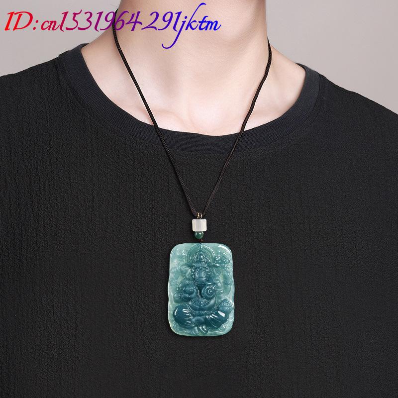 Myanmar Jadeite Ganesha Pendan - Vintage Fashion And Design recension och pris