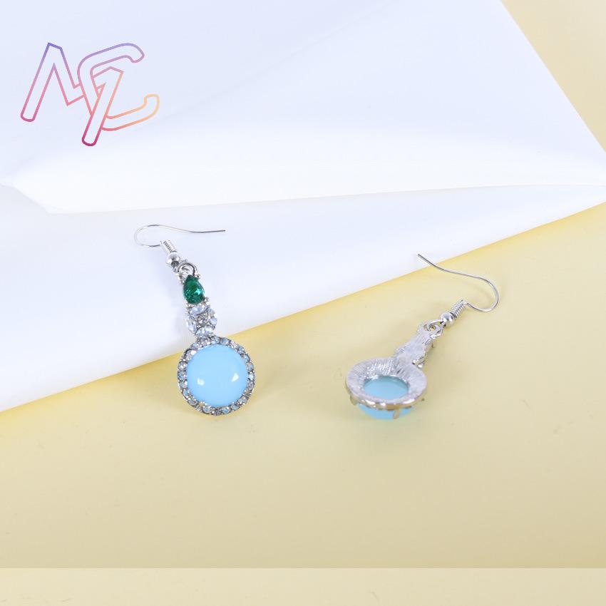 Blue Natural Jade Earrings Vin - Vintage Fashion And Design recension och pris