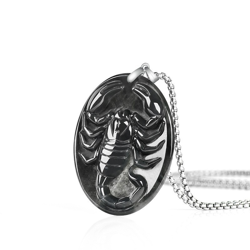Myanmar Jadeite Scorpion Penda - Vintage Fashion And Design recension och pris