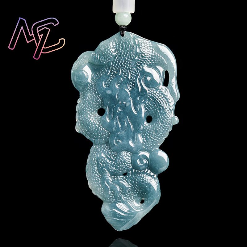 Myanmar Jadeite Dragon Pendant - Vintage Fashion And Design recension och pris