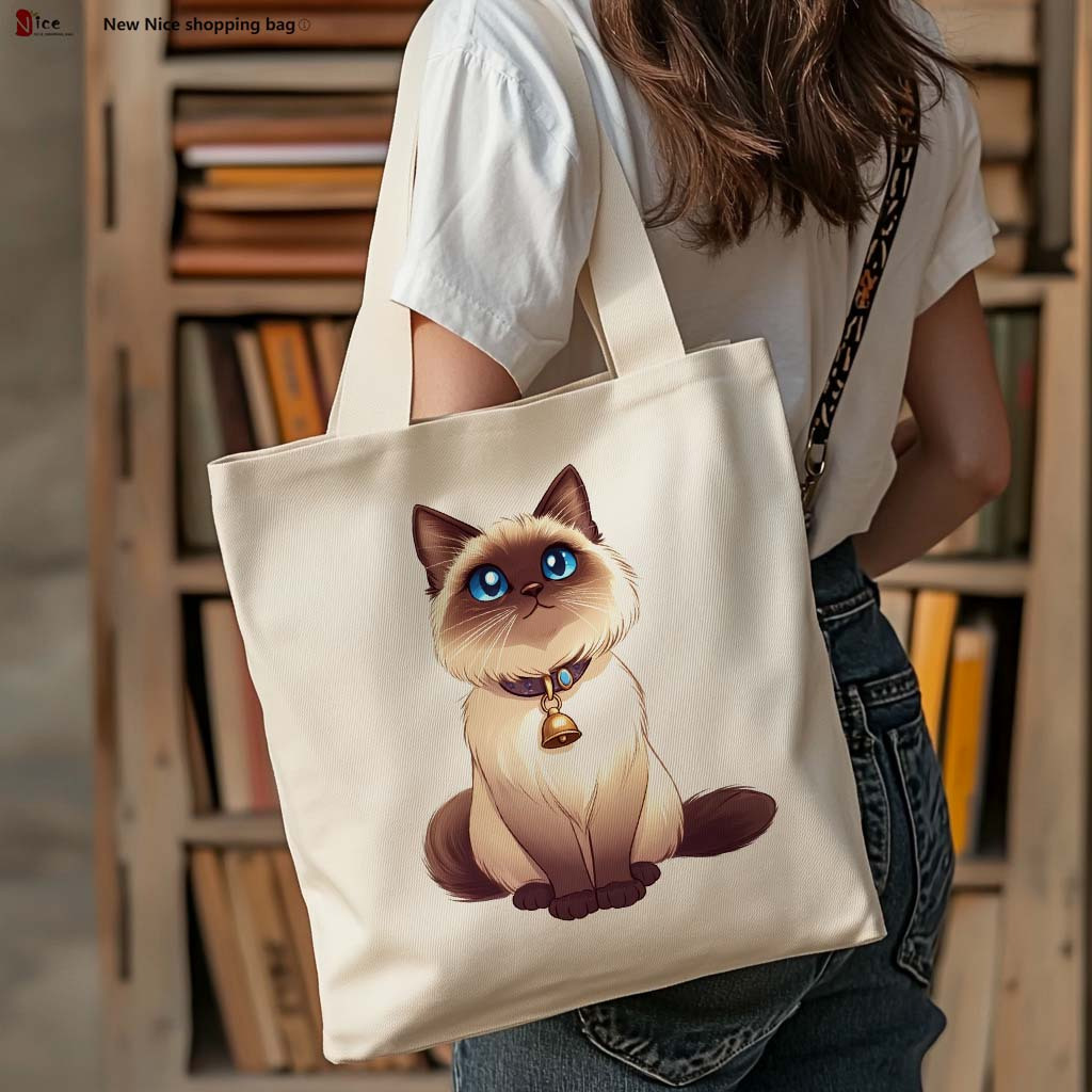 1pc Casual Fashion Tote Bag, C - Vintage Fashion Library recension och pris