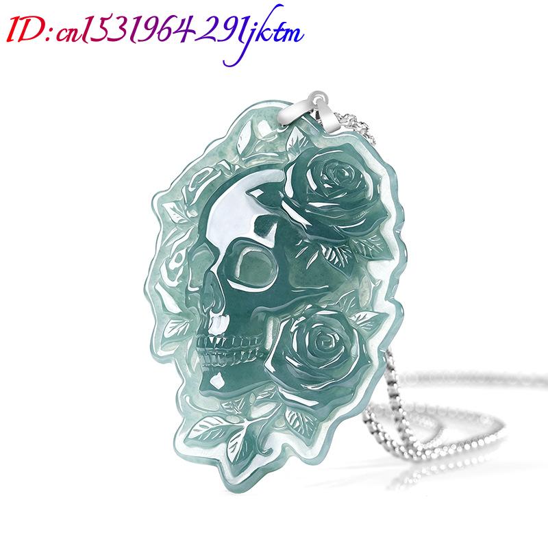 Natural Burmese Jadeite Skull  - Vintage Fashion And Design recension och pris